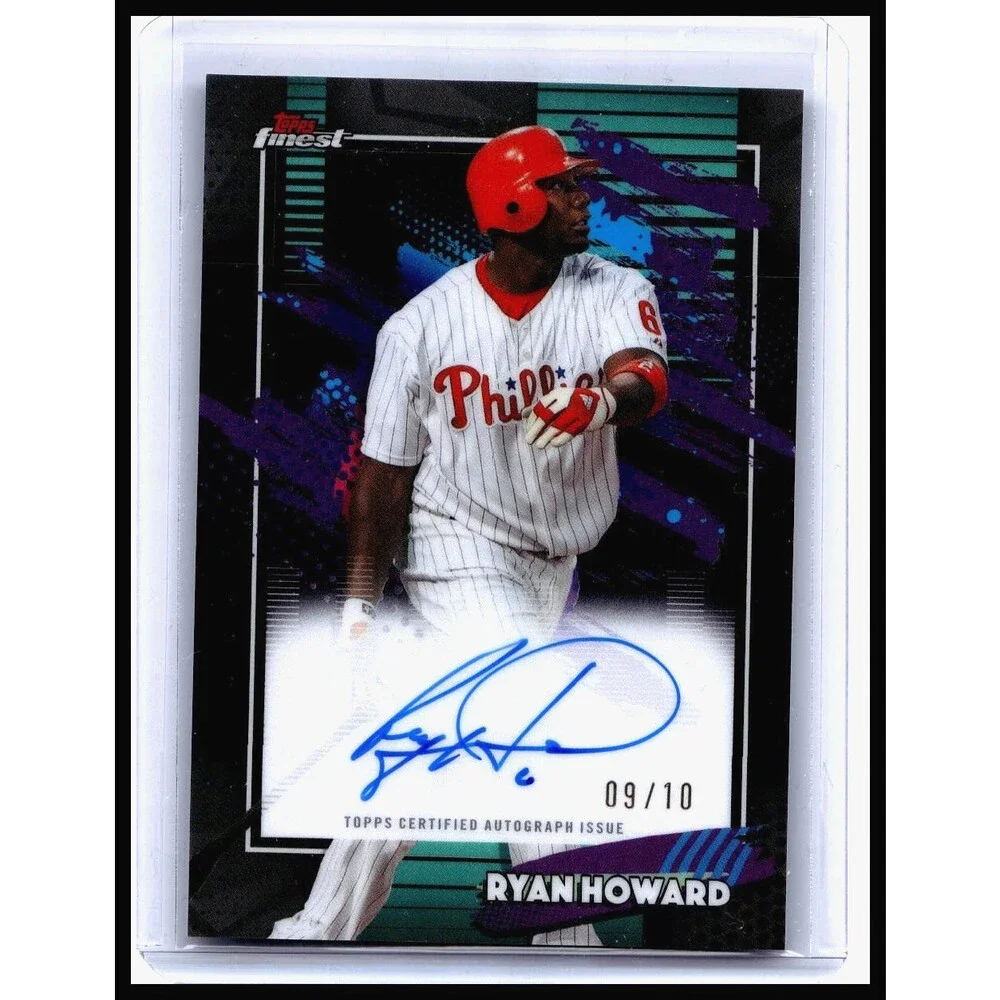 2026 Topps Finest - Finest Autographs Ryan Howard #FA-RHO Black 9/10 Phillies
